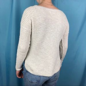 Y2k hollister cream colored knit sweater
